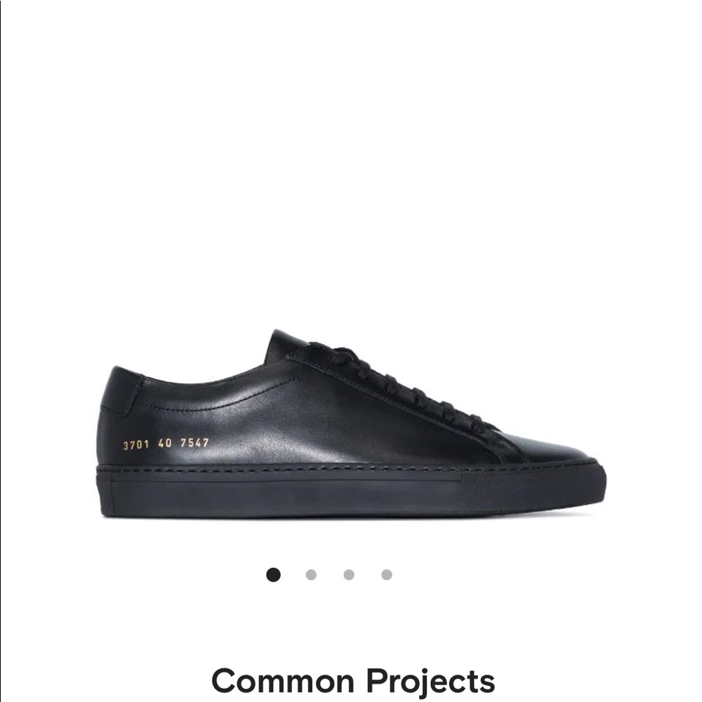 Barely worn! Common Projects Achilles Low sneakers in all black. Size 37